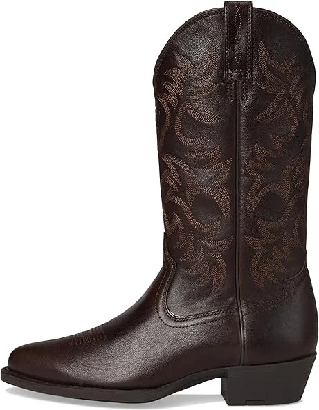 Ariat Heritage R Toe Western Boot Men's Shoes Burnished Chocolate : 12 D - Medium, Leather - Image 6