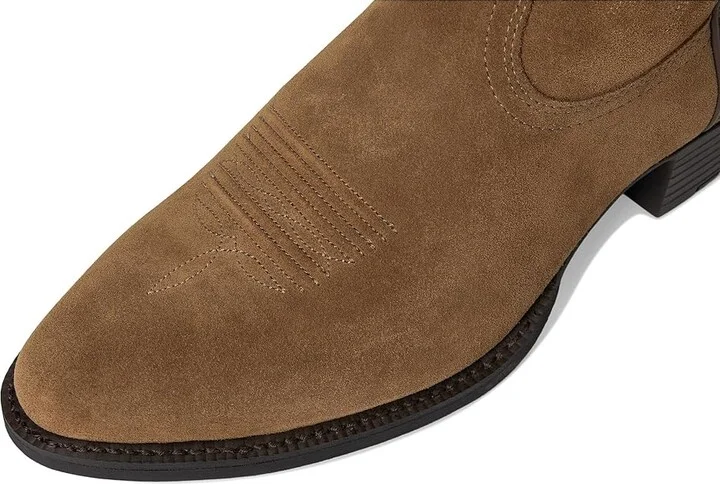 Ariat Heritage R Toe Western Boots Cowboy Boots Dijon Suede : 13 D - Medium, Leather - Image 2