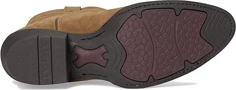 Ariat Heritage R Toe Western Boots Cowboy Boots Dijon Suede : 13 D - Medium, Leather - Image 3