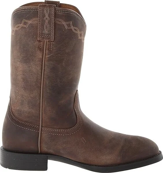 Ariat Heritage Roper Cowboy Women's Boots Distressed Brown : 7 B - Medium, Leather - Image 7
