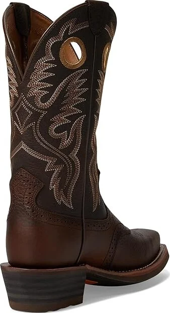 Ariat Heritage Roughstock Cowboy Boots Brown Oiled Rowdy : 7 D - Medium, Leather - Image 5