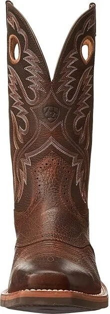 Ariat Heritage Roughstock Cowboy Boots Brown Oiled Rowdy : 7 D - Medium, Leather - Image 6