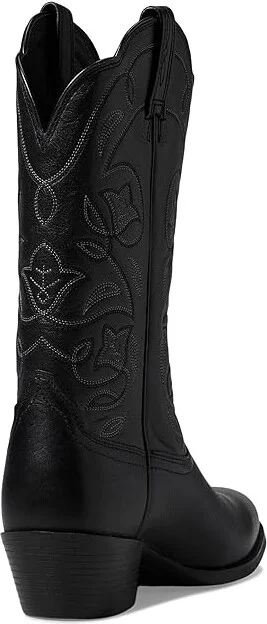 Ariat Heritage Western R-toe Cowboy Women's Boots Black Deertan : 5.5 B - Medium, Full Grain leather/Leather - Image 5