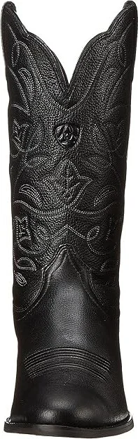 Ariat Heritage Western R-toe Cowboy Women's Boots Black Deertan : 5.5 B - Medium, Full Grain leather/Leather - Image 6
