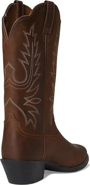 Ariat Heritage Western R Toe Women's Boots Distressed Brown : 5.5 B - Medium, Full Grain leather/Leather - Image 5