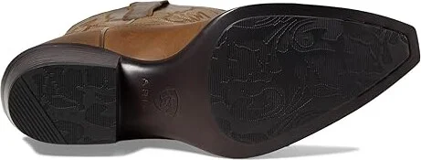 Ariat Heritage X Toe Elastic Calf Women's Shoes Distressed Brown : 5.5 B - Medium, Leather - Image 3