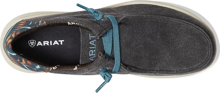 Ariat Hilo 2.0 Stretch Men's Shoes Charcoal Blue/Blue Aztec : 7 D - Medium, Textile - Image 2