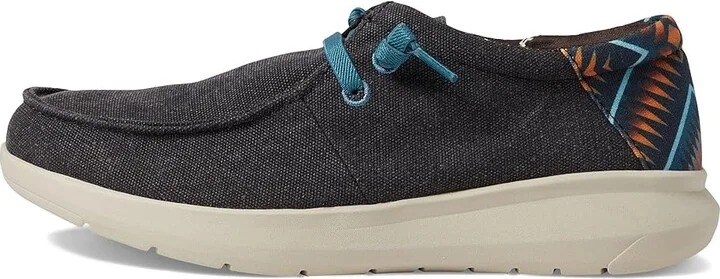 Ariat Hilo 2.0 Stretch Men's Shoes Charcoal Blue/Blue Aztec : 7 D - Medium, Textile - Image 6