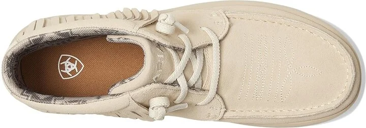 Ariat Hilo High-Top Fringe Women's Flat Shoes Sand Suede : 7.5 B - Medium, Leather - Image 2