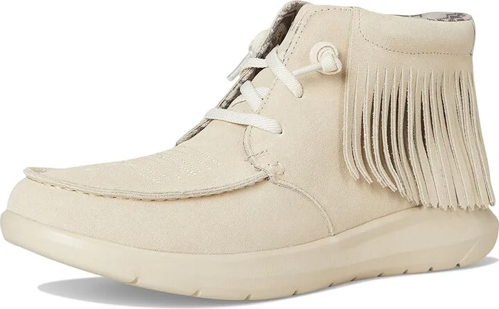 Ariat Hilo High-Top Fringe Women's Flat Shoes Sand Suede : 7.5 B - Medium, Leather - Image 5