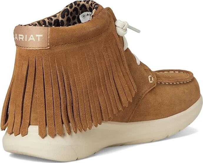 Ariat Hilo High-Top Fringe Women's Flat Shoes Wheat Suede : 6 B - Medium, Leather - Image 4