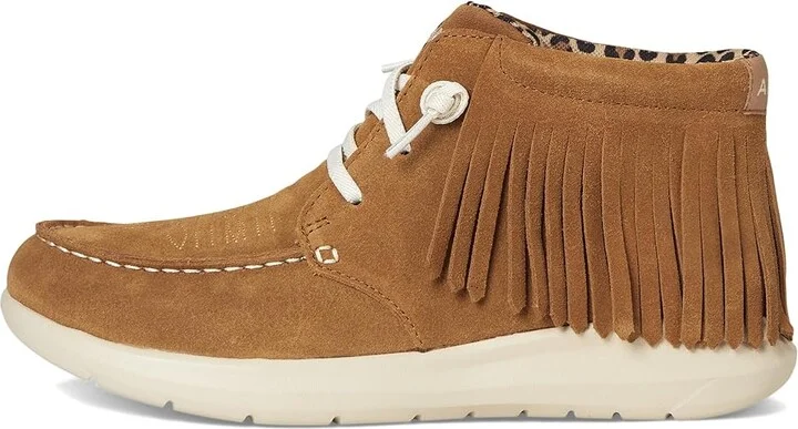 Ariat Hilo High-Top Fringe Women's Flat Shoes Wheat Suede : 6 B - Medium, Leather - Image 6