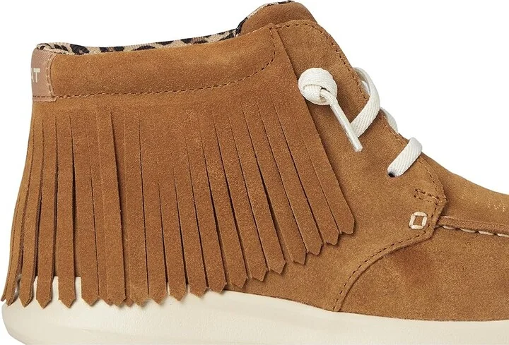 Ariat Hilo High-Top Fringe Women's Flat Shoes Wheat Suede : 6 B - Medium, Leather - Image 7