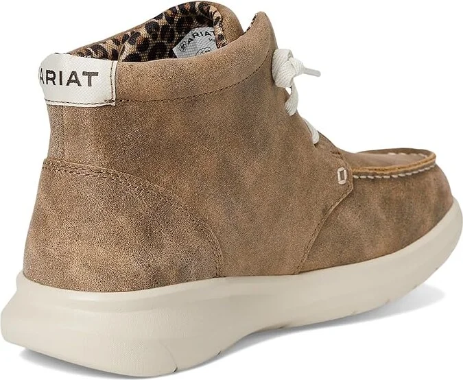 Ariat Hilo High-Top Women's Flat Shoes Brown Bomber : 11 B - Medium, Leather - Image 4