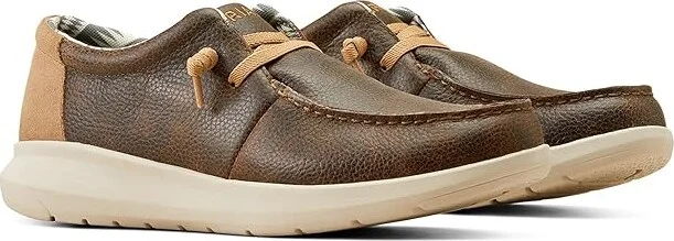 Ariat Hilo Men's Slip on Shoes Brody Brown : 8 D - Medium, Canvas