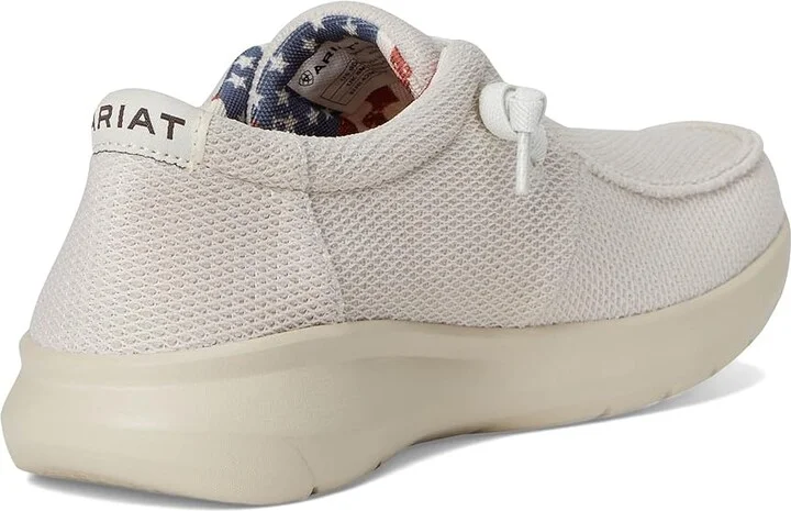 Ariat Hilo Men's Slip on Shoes Cream Mesh : 8 D - Medium, Canvas - Image 4
