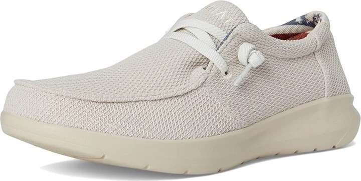 Ariat Hilo Men's Slip on Shoes Cream Mesh : 8 D - Medium, Canvas - Image 5