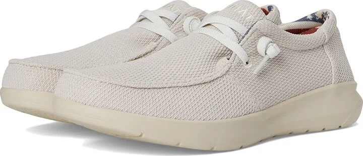 Ariat Hilo Men's Slip on Shoes Cream Mesh : 8 D - Medium, Canvas