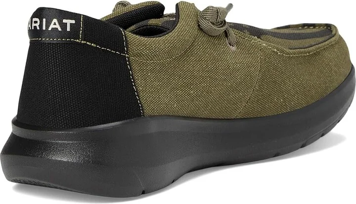 Ariat Hilo Men's Slip on Shoes Dusted Olive : 9.5 D - Medium, Canvas - Image 4
