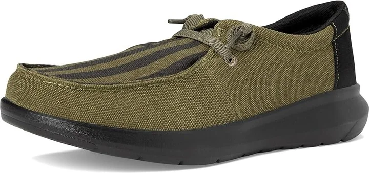 Ariat Hilo Men's Slip on Shoes Dusted Olive : 9.5 D - Medium, Canvas - Image 5