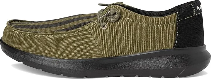 Ariat Hilo Men's Slip on Shoes Dusted Olive : 9.5 D - Medium, Canvas - Image 6