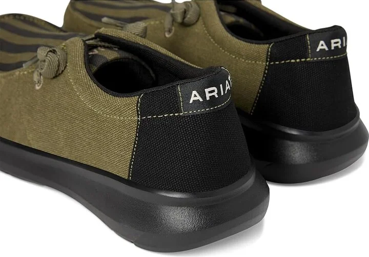 Ariat Hilo Men's Slip on Shoes Dusted Olive : 9.5 D - Medium, Canvas - Image 7