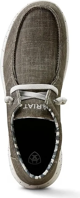 Ariat Hilo Men's Slip on Shoes Grey Noir : 7 D - Medium, Canvas - Image 2