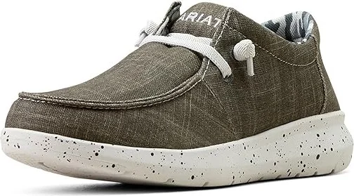 Ariat Hilo Men's Slip on Shoes Grey Noir : 7 D - Medium, Canvas - Image 5