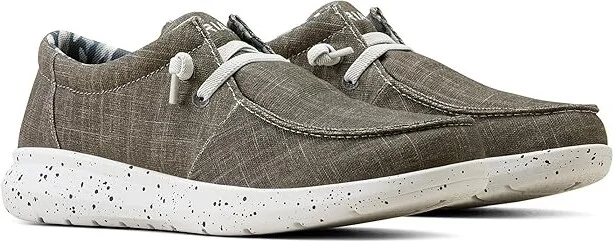 Ariat Hilo Men's Slip on Shoes Grey Noir : 7 D - Medium, Canvas