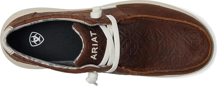 Ariat Hilo Men's Slip on Shoes Mahogany Blanket Emboss : 9 EE - Wide, Canvas - Image 2