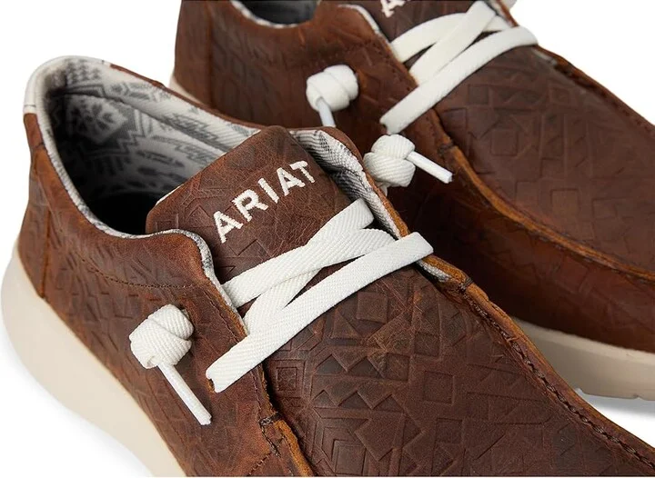 Ariat Hilo Men's Slip on Shoes Mahogany Blanket Emboss : 9 EE - Wide, Canvas - Image 7