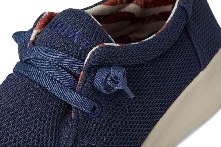 Ariat Hilo Men's Slip on Shoes Navy Mesh : 10 D - Medium, Canvas - Image 7
