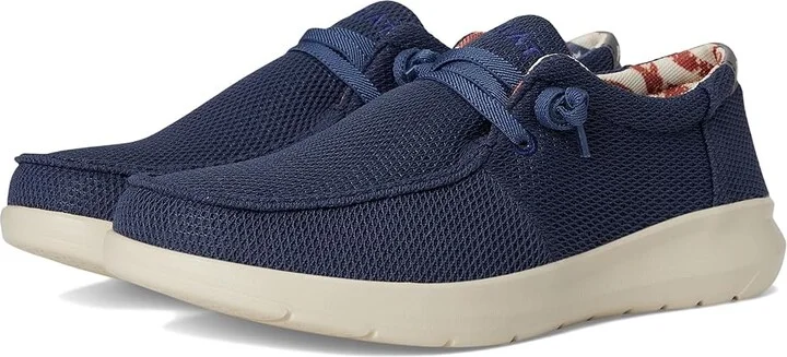 Ariat Hilo Men's Slip on Shoes Navy Mesh : 10 D - Medium, Canvas