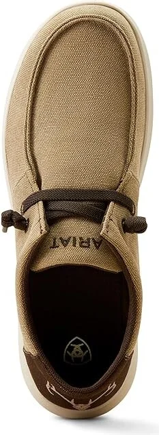 Ariat Hilo Men's Slip on Shoes Tan : 7.5 D - Medium, Canvas - Image 2