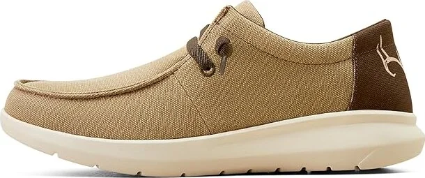 Ariat Hilo Men's Slip on Shoes Tan : 7.5 D - Medium, Canvas - Image 5