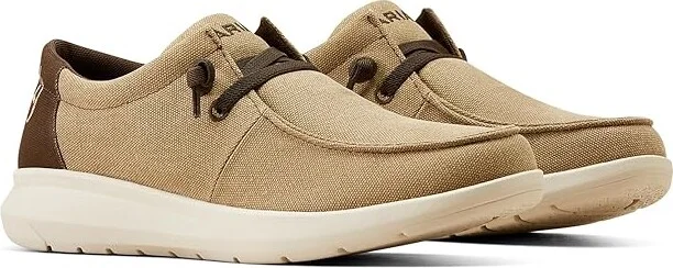 Ariat Hilo Men's Slip on Shoes Tan : 7.5 D - Medium, Canvas