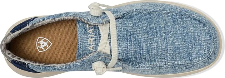 Ariat Hilo Men's Slip on Shoes Washed Denim : 8 D - Medium, Canvas - Image 2
