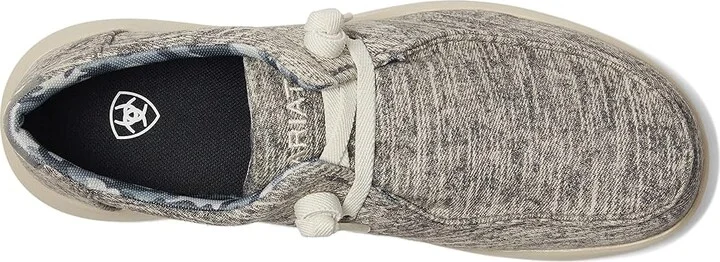 Ariat Hilo Men's Slip on Shoes Washed Grey Denim : 8.5 EE - Wide, Canvas - Image 2
