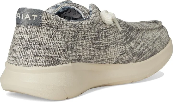 Ariat Hilo Men's Slip on Shoes Washed Grey Denim : 8.5 EE - Wide, Canvas - Image 4