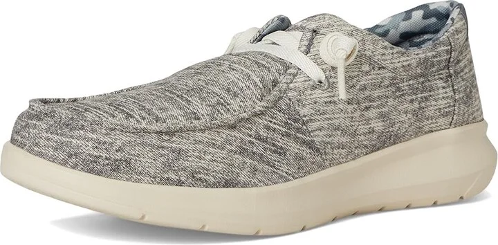 Ariat Hilo Men's Slip on Shoes Washed Grey Denim : 8.5 EE - Wide, Canvas - Image 5
