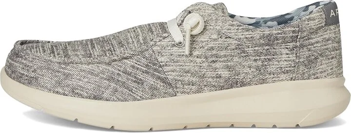 Ariat Hilo Men's Slip on Shoes Washed Grey Denim : 8.5 EE - Wide, Canvas - Image 6
