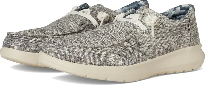 Ariat Hilo Men's Slip on Shoes Washed Grey Denim : 8.5 EE - Wide, Canvas