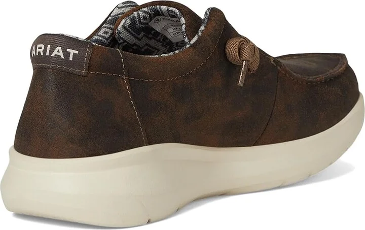 Ariat Hilo Men's Slip on Shoes Western Brown : 9.5 D - Medium, Canvas - Image 4