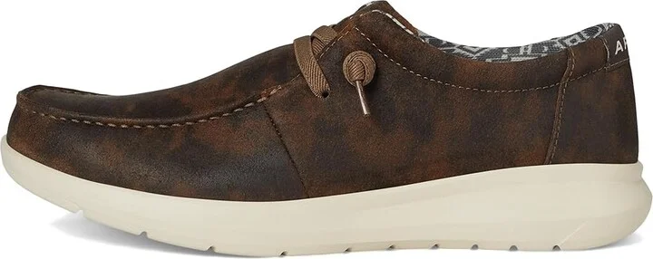 Ariat Hilo Men's Slip on Shoes Western Brown : 9.5 D - Medium, Canvas - Image 6