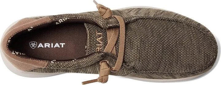 Ariat Hilo Stretch Lace Men's Shoes Dark Olive : 7 D - Medium, Textile - Image 2