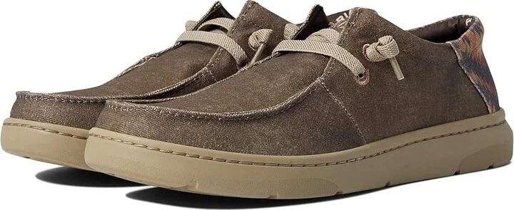 Ariat Hilo Stretch Lace Men's Shoes Dark Tan/Rust Aztec Print : 7 D - Medium, Textile