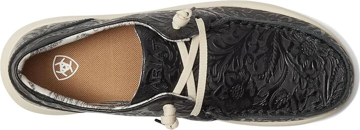 Ariat Hilo Women's Shoes Black Floral Emboss : 5.5 B - Medium, Leather - Image 2