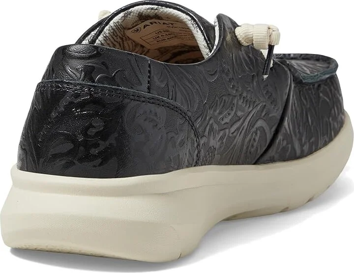 Ariat Hilo Women's Shoes Black Floral Emboss : 5.5 B - Medium, Leather - Image 4