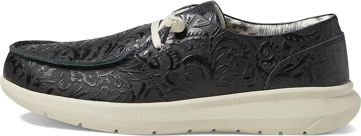 Ariat Hilo Women's Shoes Black Floral Emboss : 5.5 B - Medium, Leather - Image 6