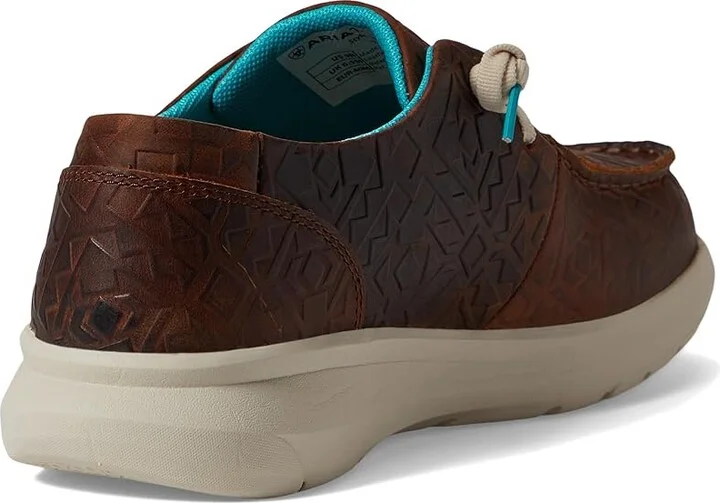 Ariat Hilo Women's Shoes Brown Blanket Emboss : 5.5 B - Medium, Leather - Image 4